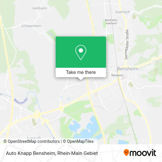 Auto Knapp Bensheim map
