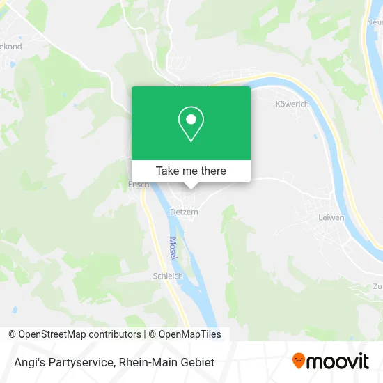Angi's Partyservice map