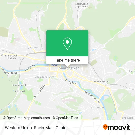 Western Union map