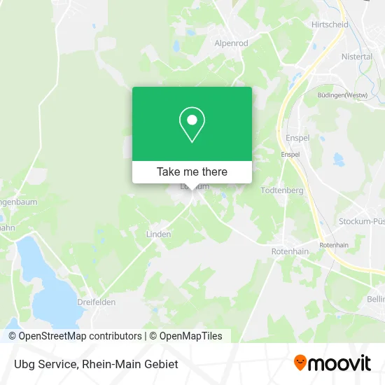 Ubg Service map