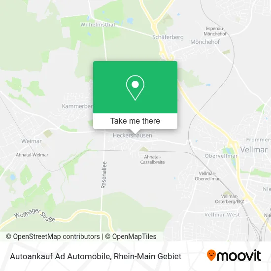 Autoankauf Ad Automobile map