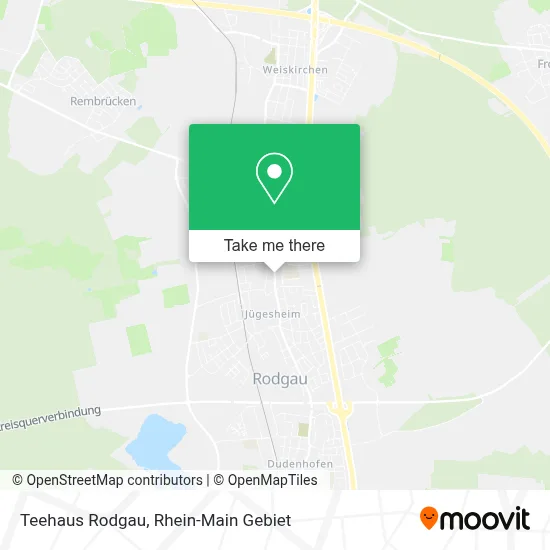 Teehaus Rodgau map