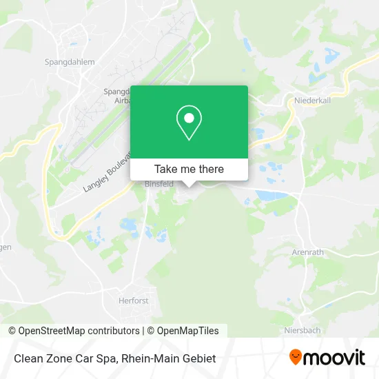 Clean Zone Car Spa map