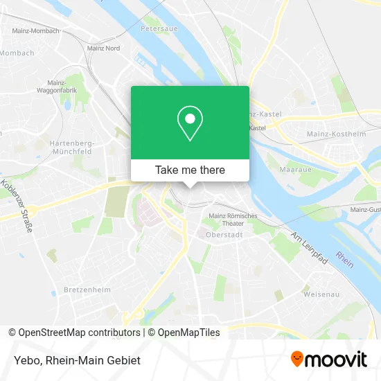 Yebo map
