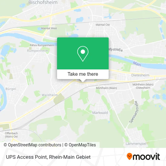 Ups Access Point map