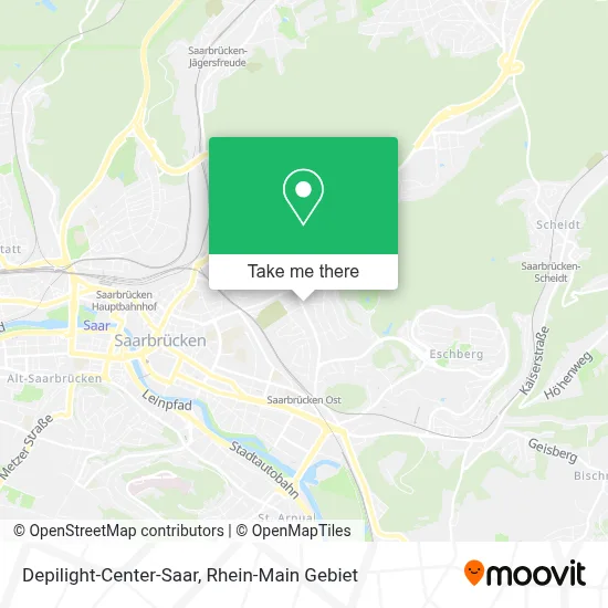 Depilight-Center-Saar map
