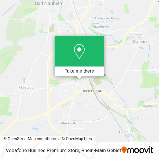 Vodafone Busines Premium Store map