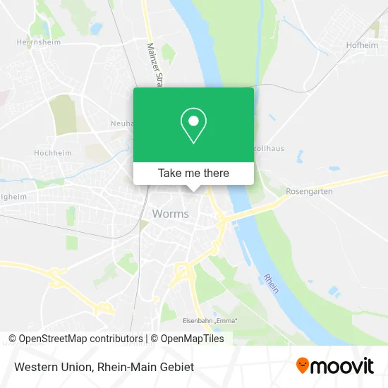 Western Union map