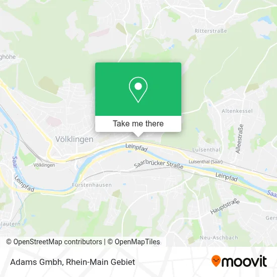 Adams Gmbh map