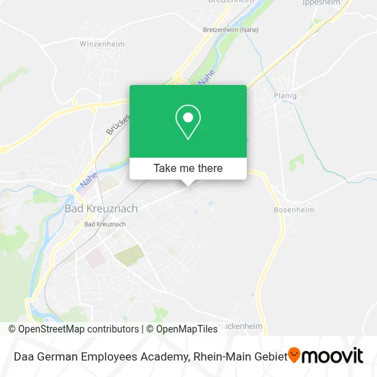 Daa German Employees Academy map