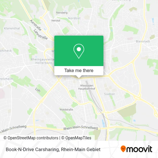 Book-N-Drive Carsharing map