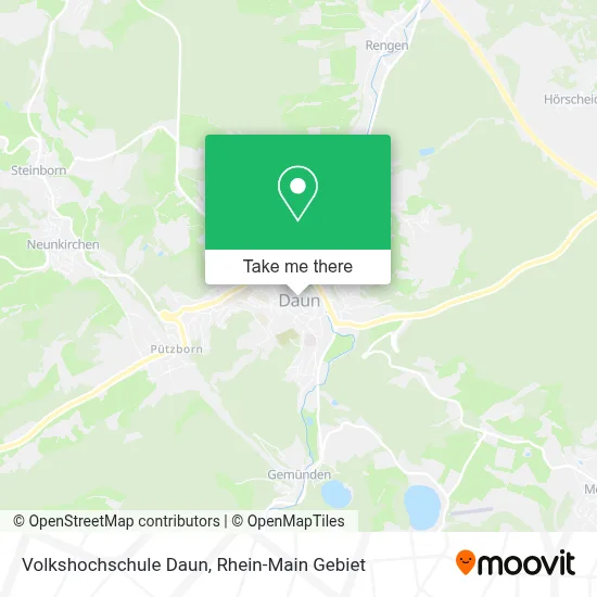 Volkshochschule Daun map