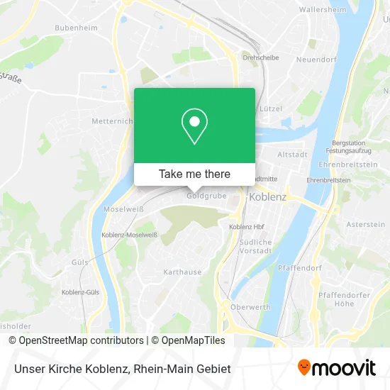 Unser Kirche Koblenz map