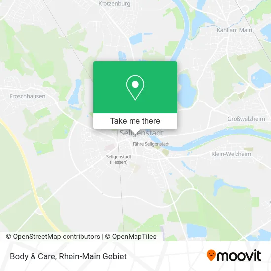 Body & Care map