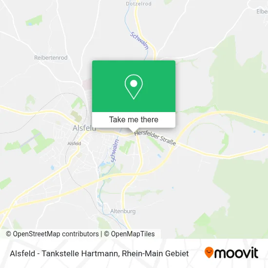 Alsfeld - Tankstelle Hartmann map