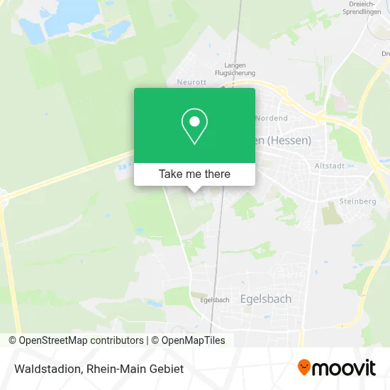 Waldstadion map