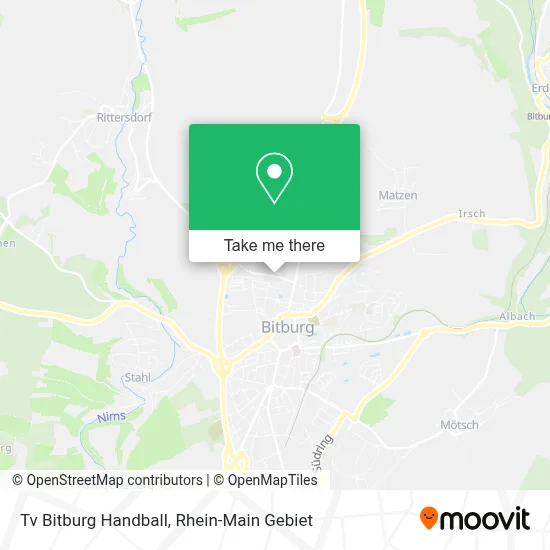Tv Bitburg Handball map