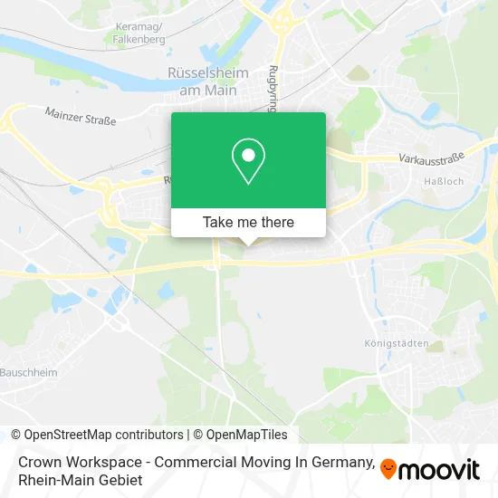 Crown Workspace - Commercial Moving In Germany map