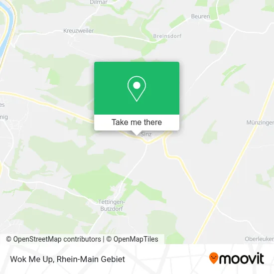 Wok Me Up map