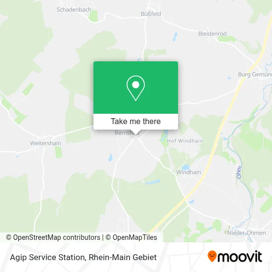 Agip Service Station map
