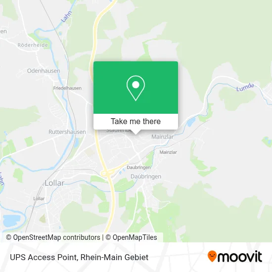 Ups Access Point map