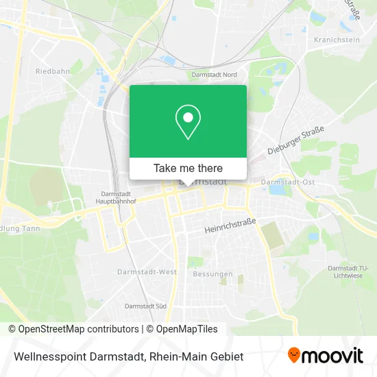 Wellnesspoint Darmstadt map