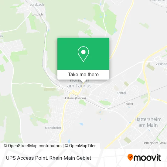 Ups Access Point map
