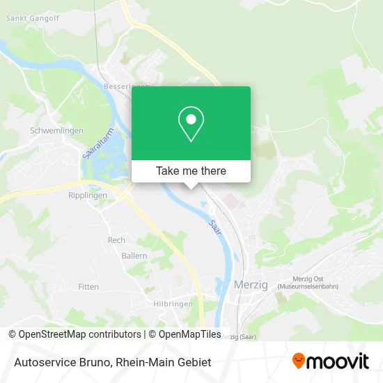 Autoservice Bruno map