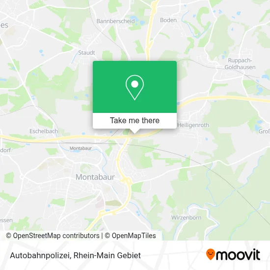 Autobahnpolizei map