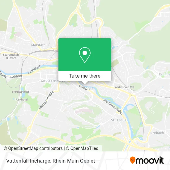 Vattenfall Incharge map