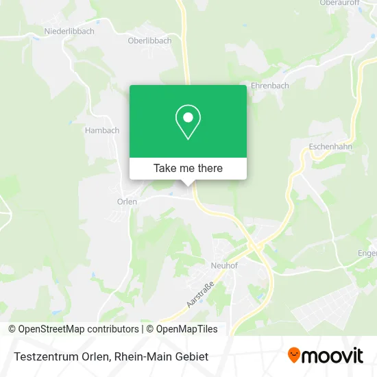 Testzentrum Orlen map