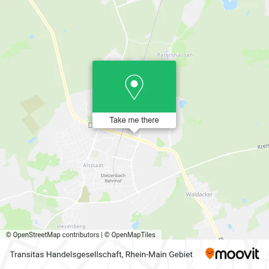 Transitas Handelsgesellschaft map