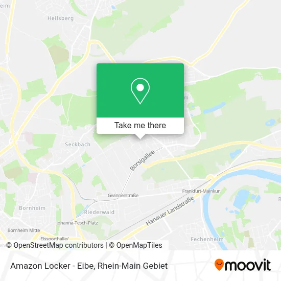 Amazon Locker - Eibe map