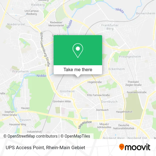 Ups Access Point map