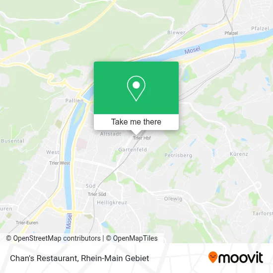 Chan's Restaurant map