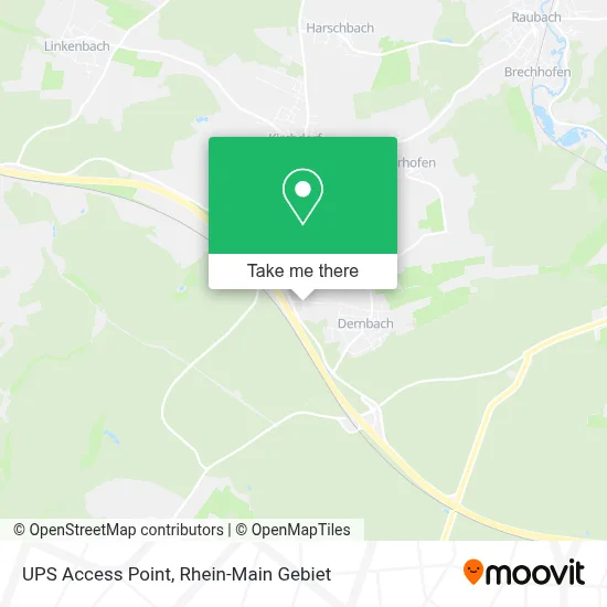Ups Access Point map