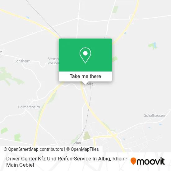 Driver Center Kfz Und Reifen-Service In Albig map