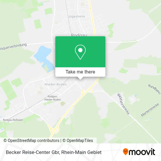 Becker Reise-Center Gbr map