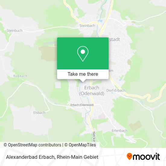 Alexanderbad Erbach map