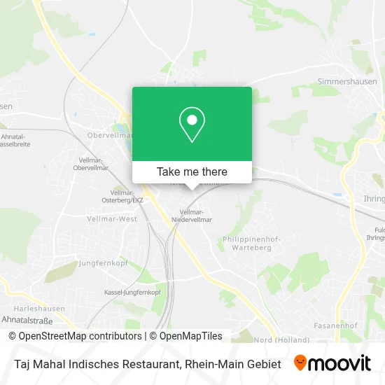 Taj Mahal Indisches Restaurant map