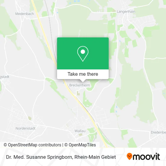 Dr. Med. Susanne Springborn map