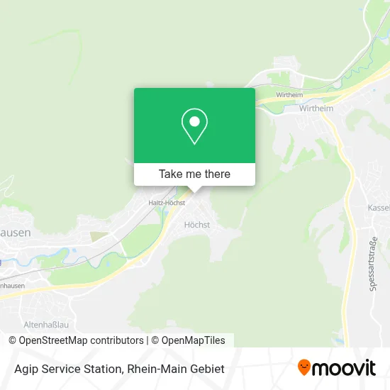 Agip Service Station map