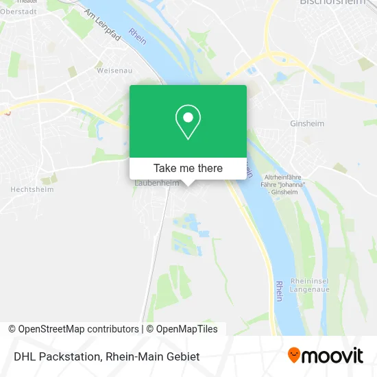 DHL Packstation map