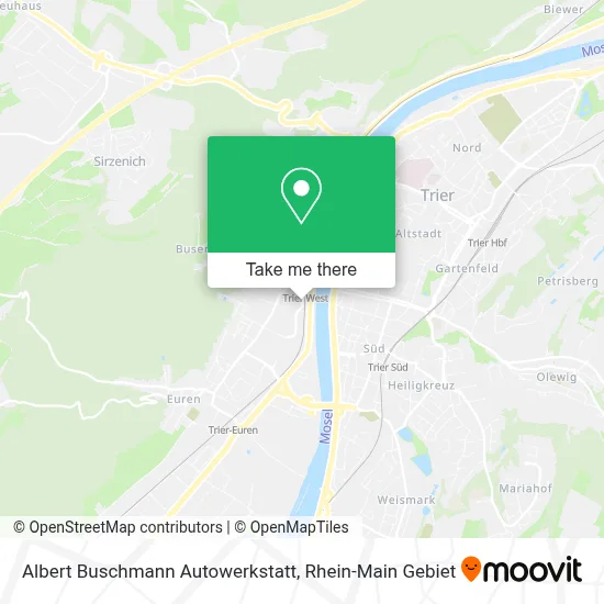 Albert Buschmann Autowerkstatt map