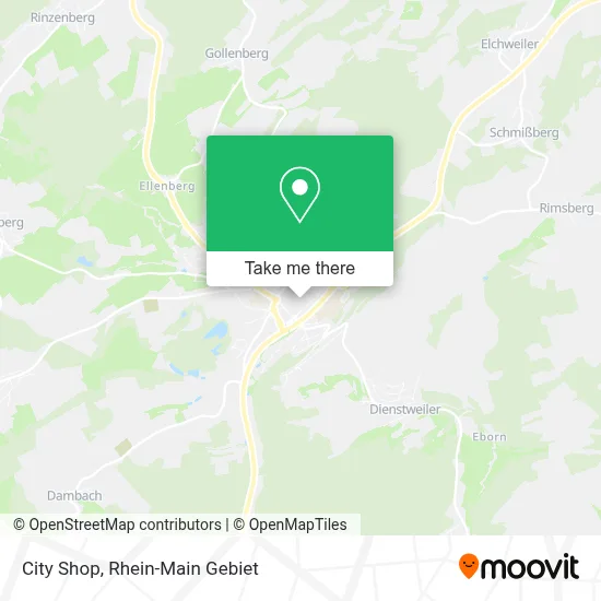 City Shop map