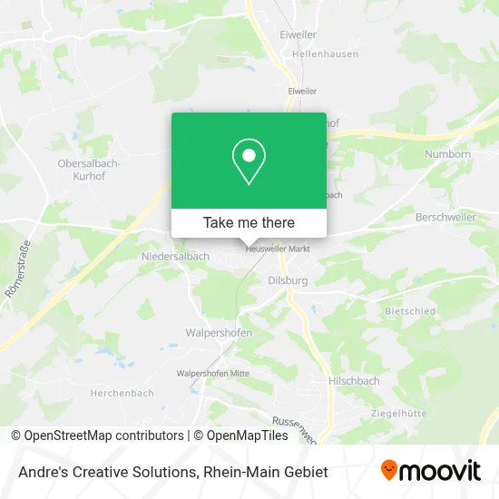 Andre's Creative Solutions map