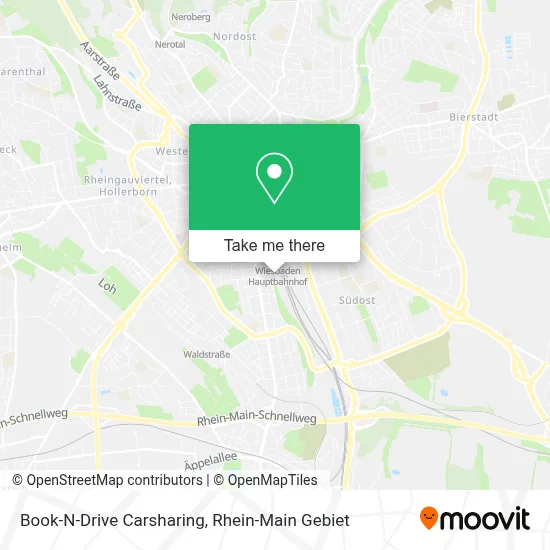 Book-N-Drive Carsharing map