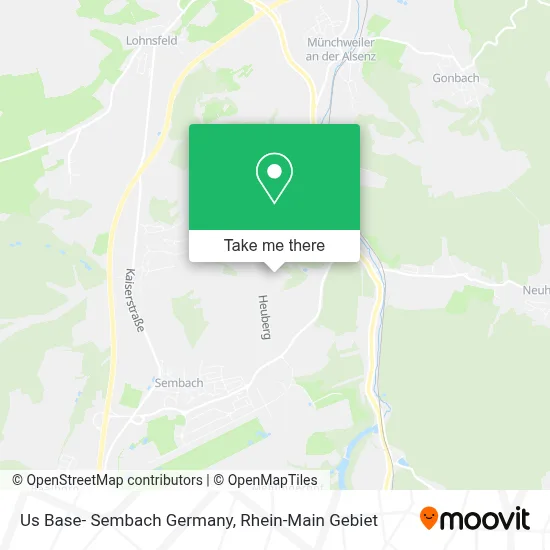 Us Base- Sembach Germany map