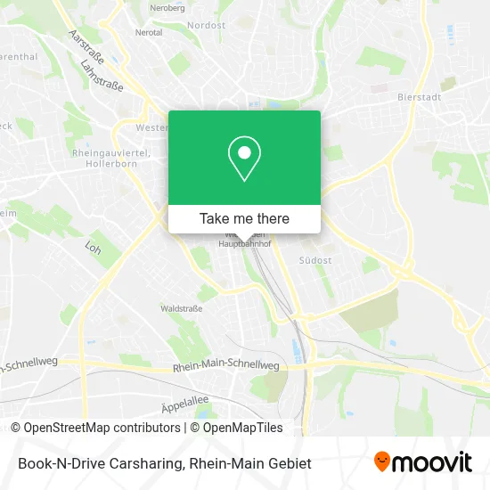 Book-N-Drive Carsharing map