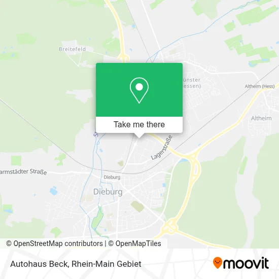 Autohaus Beck map